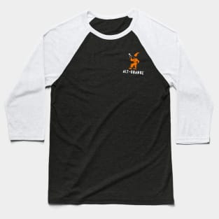 Alt-Orange (dark) Baseball T-Shirt